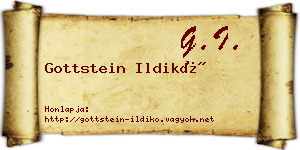 Gottstein Ildikó névjegykártya