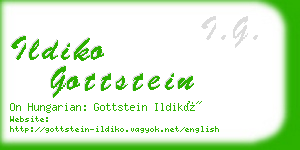 ildiko gottstein business card